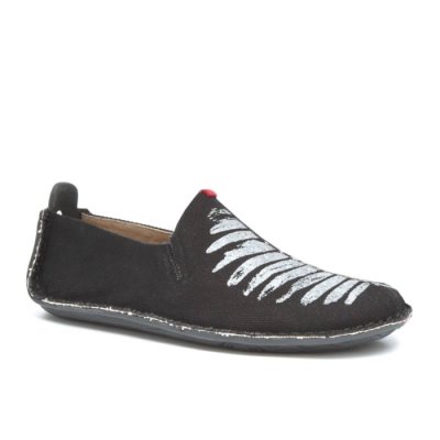 Vivobarefoot Women's Ababa Canvas Soul of Africa Espadrilles - Black USA [TWP985201]